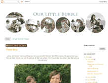 Tablet Screenshot of ourlittlebubble.com